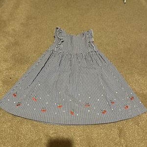 Girls 3-4 Years Blue Striped Dress John Lewis Cherries Summer formal