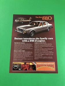 DATSUN 810 ORIGINAL PRINT AD ADVERTISEMENT PRINTED - Picture 1 of 1