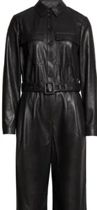 Ted Baker soft vegan Leather Jumpsuit Size 1 UK 8 RRP £350 - Picture 1 of 4