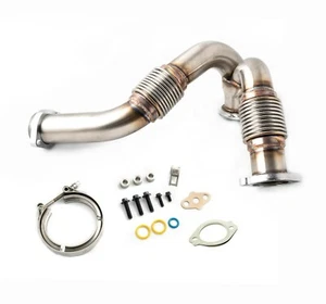 MFM HD Bellowed Y-Pipe/Clamp/Install Kit For 2003-2007 Ford 6.0L Powerstroke - Picture 1 of 1