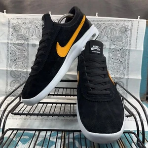 Nike SB Air Max Bruin Vapor 2017 Raro Color Negro/Amarillo Gamuza Para Hombres Talla 11.5 - Imagen 1 de 10