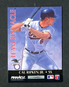 #7 Cal Ripken Jr. / Barry Larkin Double Sided 1992 Team Pinnacle Baseball Card - Picture 1 of 2