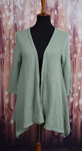 Neu mit Etikett Blue Rain Damenpullover mit Knopfleiste hinten Größe L grün schwarz Strick hergestellt in den USA - Bild 1 von 11