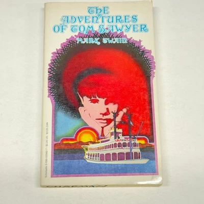 The Adventures of Tom Sawyer Mark Twain Scholastic PB 1978 Print Retro Cover Art - Image 1 of 4