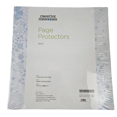 Creative Memories 12 x 12 páginas protectores 15 hojas selladas 2008 foto caja fuerte Foto 1 de 4