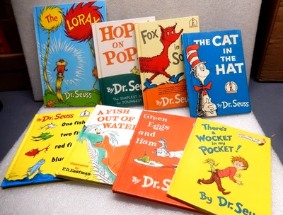 Lot of (8) DR. SEUSS (5) First Edition Books and (3) Reissue Books Foto 1 de 4