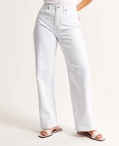 NWT Abercrombie & Fitch Curve Love High Rise the 90’s Relaxed Jeans Size 34/18 - Picture 1 of 9