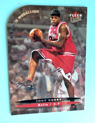 2003-04 FLEER ULTRA EDDY CURRY #21 PLATINUM MEDALLION NO #/100 CHICAGO BULLS - Image 1 of 2