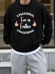 Funny Adult Christmas Jumper Festive Rude Sweater  Humorous Holiday Gift - Picture 1 of 5