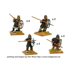 Crusader Minis Dark Age Saxon Mini 28mm Saxon Thegns w/Spears Pack New - Picture 1 of 1