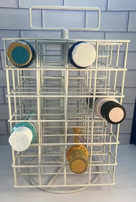 "Estante giratorio de alambre para botellas de pintura Provo Craft 48-2 oz 10 1/2"" de alto X 6 1/4"" con" Foto 1 de 4