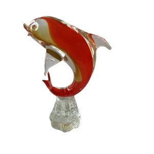 Murano Italy glass dolphin 10" figure - Picture 1 of 5
