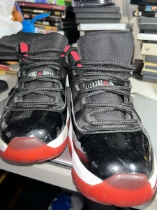Nike Air Jordan Retro 11 Low Bred 2025 Black Red Size 9 - Picture 1 of 7