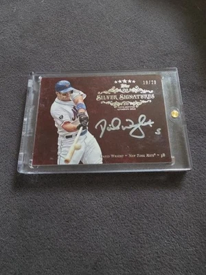 Topps Five Star Silver Signatures 2013 David Wright rojo automático 19/20 Mets automático Foto 1 de 2