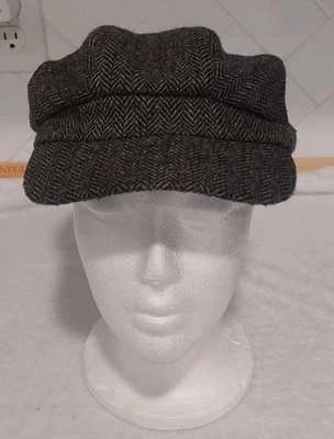 Gorra Tweed Viscosa Mezcla Lana Mujer Funciona Pequeña (Sin Talla Se Muestra) Forrada Preppy Foto 1 de 4