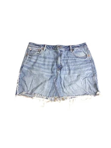 American Eagle A-Linien-Rock Damengröße 16 blau Denim abgenutzt superhoher Bund - Bild 1 von 8