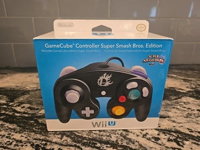 BRAND NEW Nintendo GameCube Controller Wii U Super Smash Bros Edition Black - Image 1 of 4