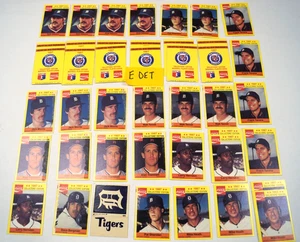 LOT (41) Coca Cola Collectors Edition 1987 Baseball Cards Detroit Hi Grade C122A - Picture 1 of 9