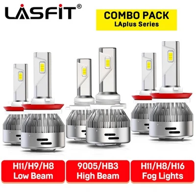 Combo de faros antiniebla LED LASFIT 9005 H11 H16 para Chevrolet Trax 2013-2016 Foto 1 de 4