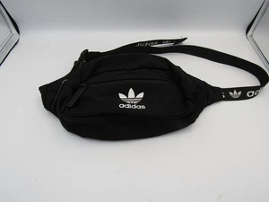 Adidas Originales Trifolio Cintura Bolso Negro Riñonera Correa Ajustable Logo - Imagen 1 de 6