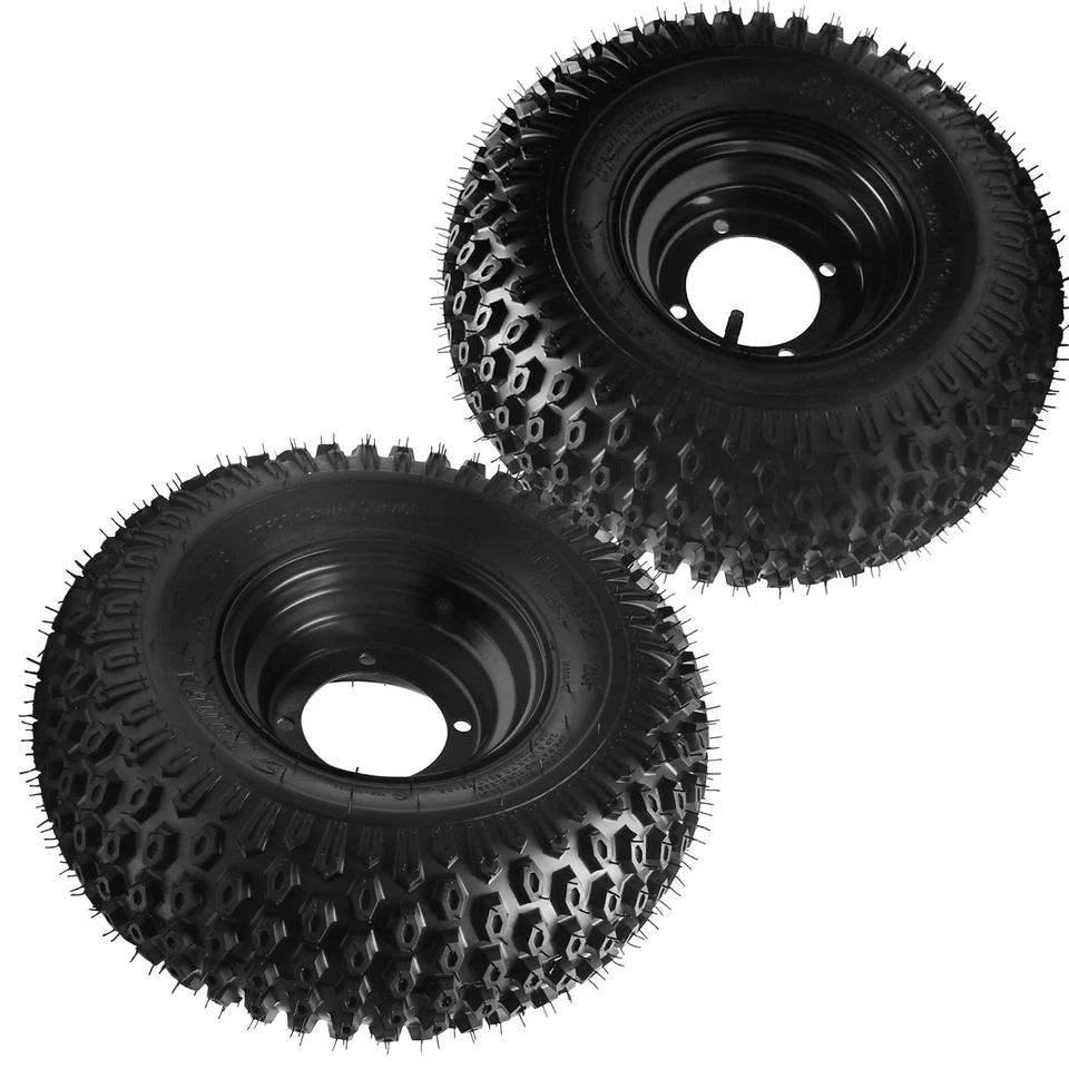 2x 7" 16x8-7 Wheel 16x8x7 Tire Rim 4 Lug For Go Kart ATV Quad Buggy 110cc 125cc - Image 1 of 4