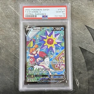 2022 POKEMON SWORD & SHIELD ASTRAL RADIANCE #TG13 FULL ART/STARMIE V PSA 10 - Picture 1 of 2