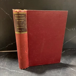 little dorrit book, by charles dickens, unknown Hardcover, Antique - Picture 1 of 3