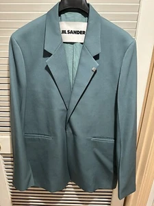 Jil sander Spruce Green Compact Blazer Usa 42 EU 52 - Imagen 1 de 7