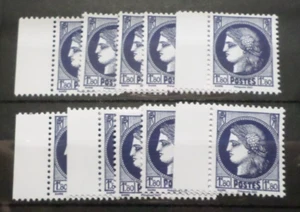 Francia 2023 Lote 10 Sellos Tipo Ceres 1938 . Carnet Marianne Comprometidos - Imagen 1 de 1