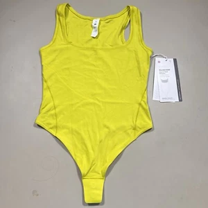 Lululemon Wundermost Ultra-Soft Nulu Square-Neck Bodysuit Size XS LCHN NWT - Picture 1 of 5