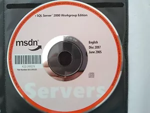 Microsoft SQL Server 2000 Workgroup Edition Full Version w/ License - Picture 1 of 1