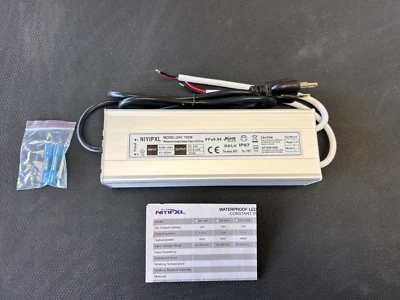 LED Driver 150 Watts 24V DC Low Voltage Transformer  Waterproof IP67 - Image 1 of 2