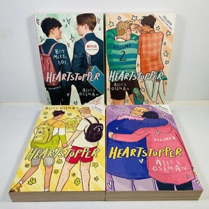 4 Lot Alice Oseman Heartstopper Volume 1-4 Graphic Novel Large Paperbacks Youth - Picture 1 of 12