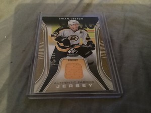 BRIAN LEETCH 2006-07 SP GAME USED GOLD  BRUINS 075/100 HOF