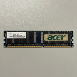 Nanya 512MB DDR1 RAM PC-3200 400MHz non-ECC Unbuffered DIMM NT512D64S88B0GY-5T - Picture 1 of 3