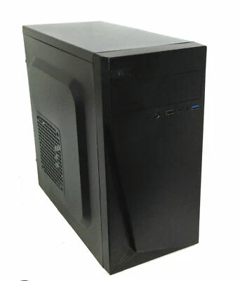 NEW Black MicroATX USB 3.0 PC Tower Case, SHARK 1000W LED Power Supply (LED Fan) - Image 1 of 4