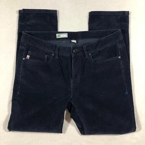 STIO Womens 12S 12 Rivet Cord Short Navy Blue Corduroy Pants Straight #100060 - Bild 1 von 10