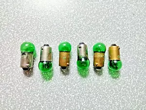 6 NEW pack of 363 Clear Grn (363CG - 363-302) 14V Bulbs Repair Parts For Lionel - Picture 1 of 1