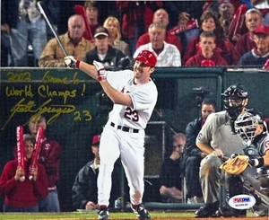 Scott Spiezio Signed 8x10 Angels WS Photo '2002 Game 6 World Champs' PSA - Picture 1 of 2