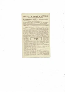 1946/47 Aston Villa v Blackpool Football Programme - Picture 1 of 3