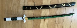 Demon Slayer - Sanemi Shinazugawa Green Nichirin Sword Katana Wooden 30” - Picture 1 of 5