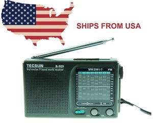 Tecsun R-909 AM/FM SW shortwave portable multiband radio receiver - Picture 1 of 7
