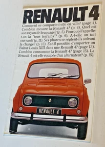 Verkaufsprospekt Renault 4 - undatiert - schöner Zustand. - Bild 1 von 5