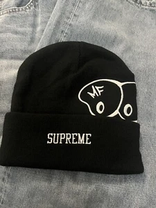 NEW Supreme MF Doom Beanie Black FW23BN74 One Size - Picture 1 of 6