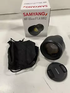 Samyang MF 85MM F1.4 MK2 Lens Manual Focus 9blades - Picture 1 of 5