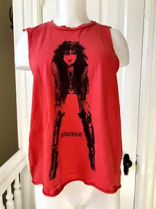 Rare Vintage Siouxie Sioux Shirt Thrashed Goth Punk Faded Red M/L 80's 90's - Picture 1 of 5