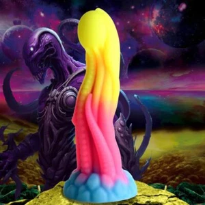 Tenta-glow Glow-in-the-dark Silicone Dildo - Picture 1 of 1