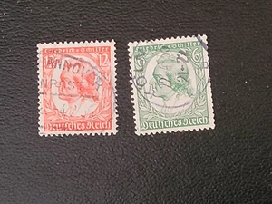Nazi Germany - 1934 Schiller Mi 554 & 555 used. - Picture 1 of 1