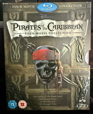 Pirates Of The Caribbean 1-4 (Box Set) (Blu-ray, 2011) - Image 1 of 2