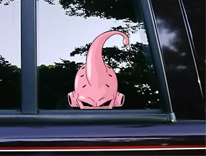 Majin Buu Peeking Window Vinyl Car Bumper Decals Anime Stickers Dragon Ball Z - Picture 1 of 4